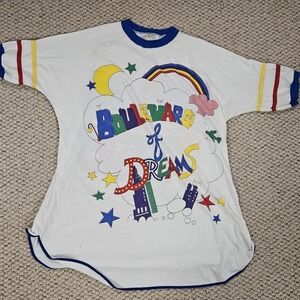 VTG Rikki‎ Shirt Pastel Glitter Fairycore Kawaii 80s 90s Aesthetic Dreamy